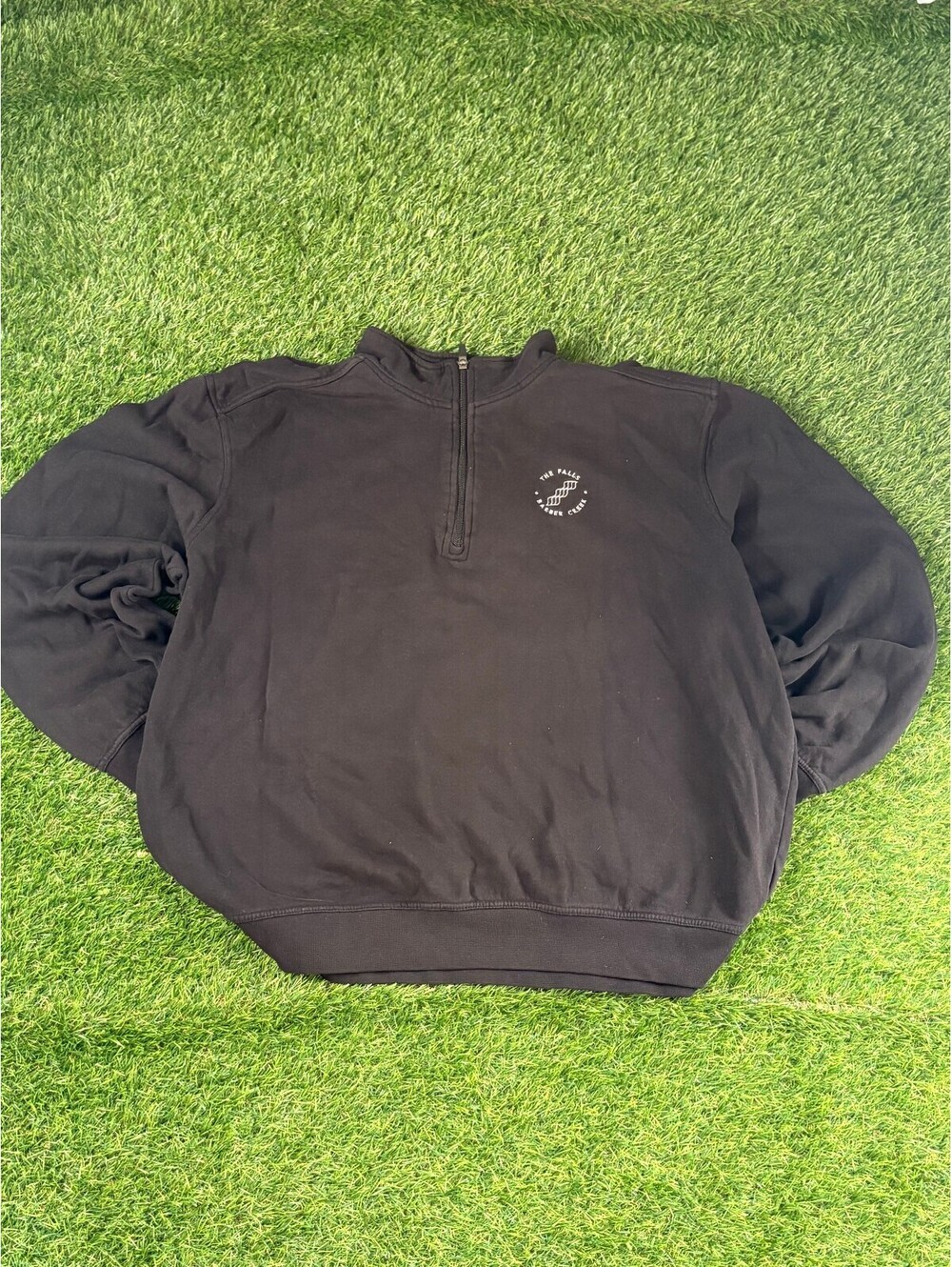 Vintage PING Golf Quarter Zip Pullover Black Cotton Mens XL
